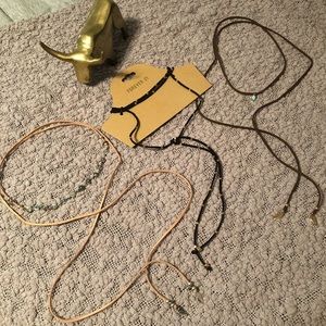 Set of 3 Forever 21 Choker Wrap Necklaces